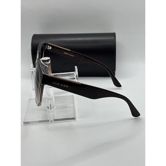 Anne Klein AKS1013 Sunglasses Brown Gradient Oversized Women w/ Case main image 7